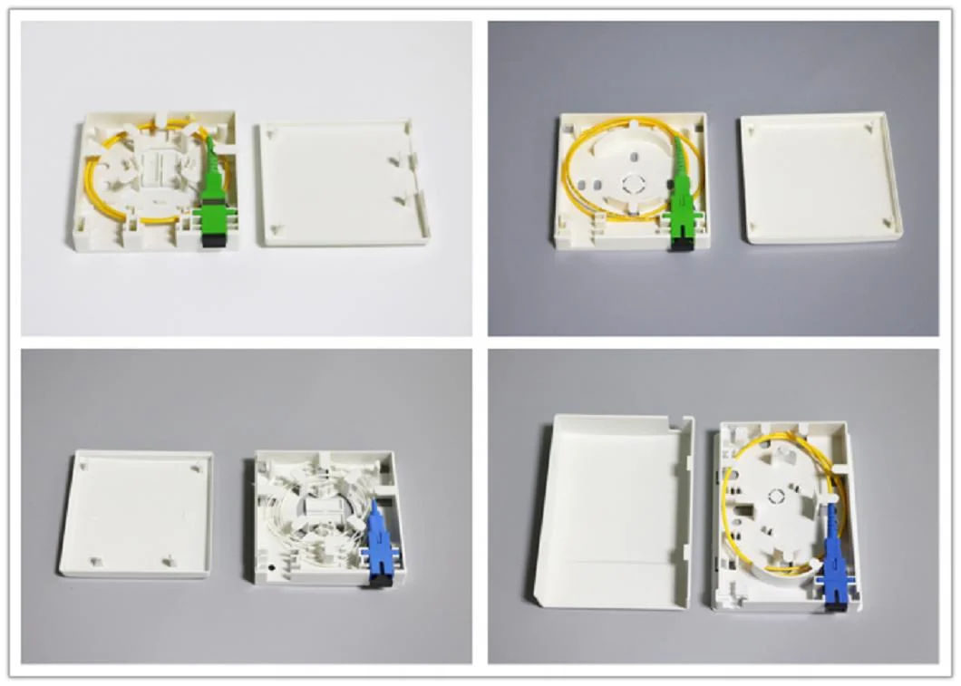 FTTH Fiber Panel Fiber Optic Terminal Junction Box 2core Faceplate