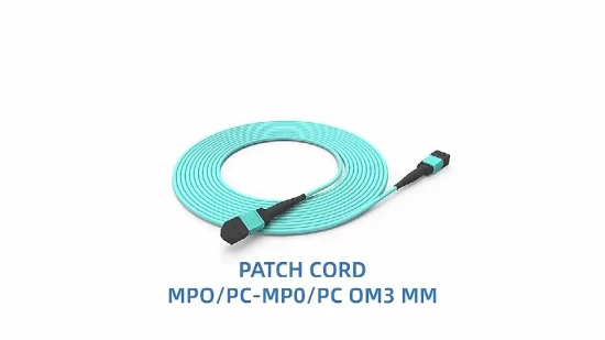 Multimode Duplex Jumper Fiber Optic Patch Cord 50/125 Om3 LC to LC Connector