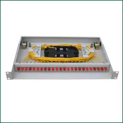 China Rack Mounted 12 24 Port Fiber Optic/Optical Distribution Frame Patch Panel