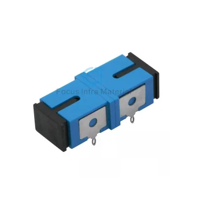 Sc Upc Sm Sx Singlemode Simplex Optical Fiber Coupler for FTTX with Metal Clips Metal Foot Optical Coupler