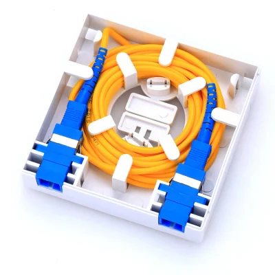 FTTH Fiber Panel Fiber Optic Terminal Junction Box 2core Faceplate